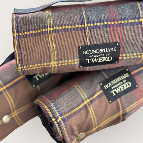 Hound & Hare PBT Tartan and Dry Wax Dog Travel rug - Small