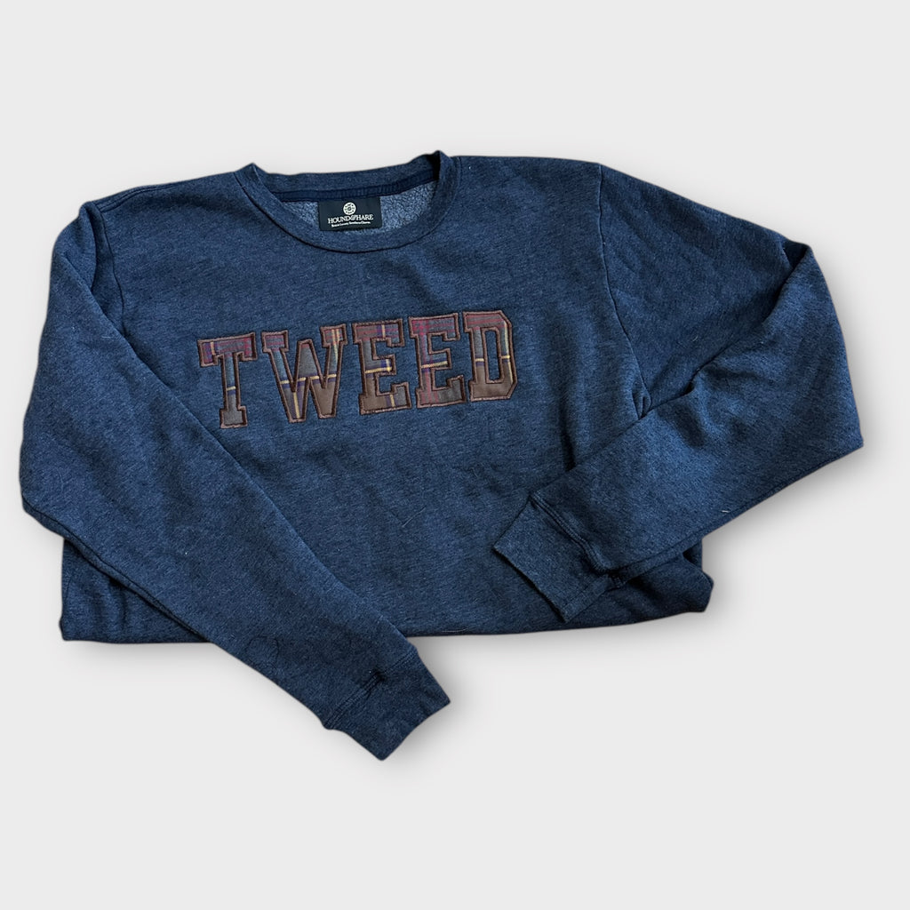 Customizable Tartan Sweatshirt - Navy