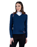 Fox V-Neck Sweater -Navy