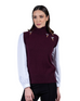 Pheasant Sleeveless Sweater - Burgundy