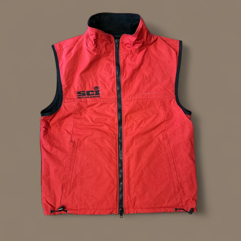 Hound & Hare Men's Douglas Wax Fleece Vest - Scarlet Red