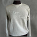 I Love Tweed Long Sleeve Pullover - Grey