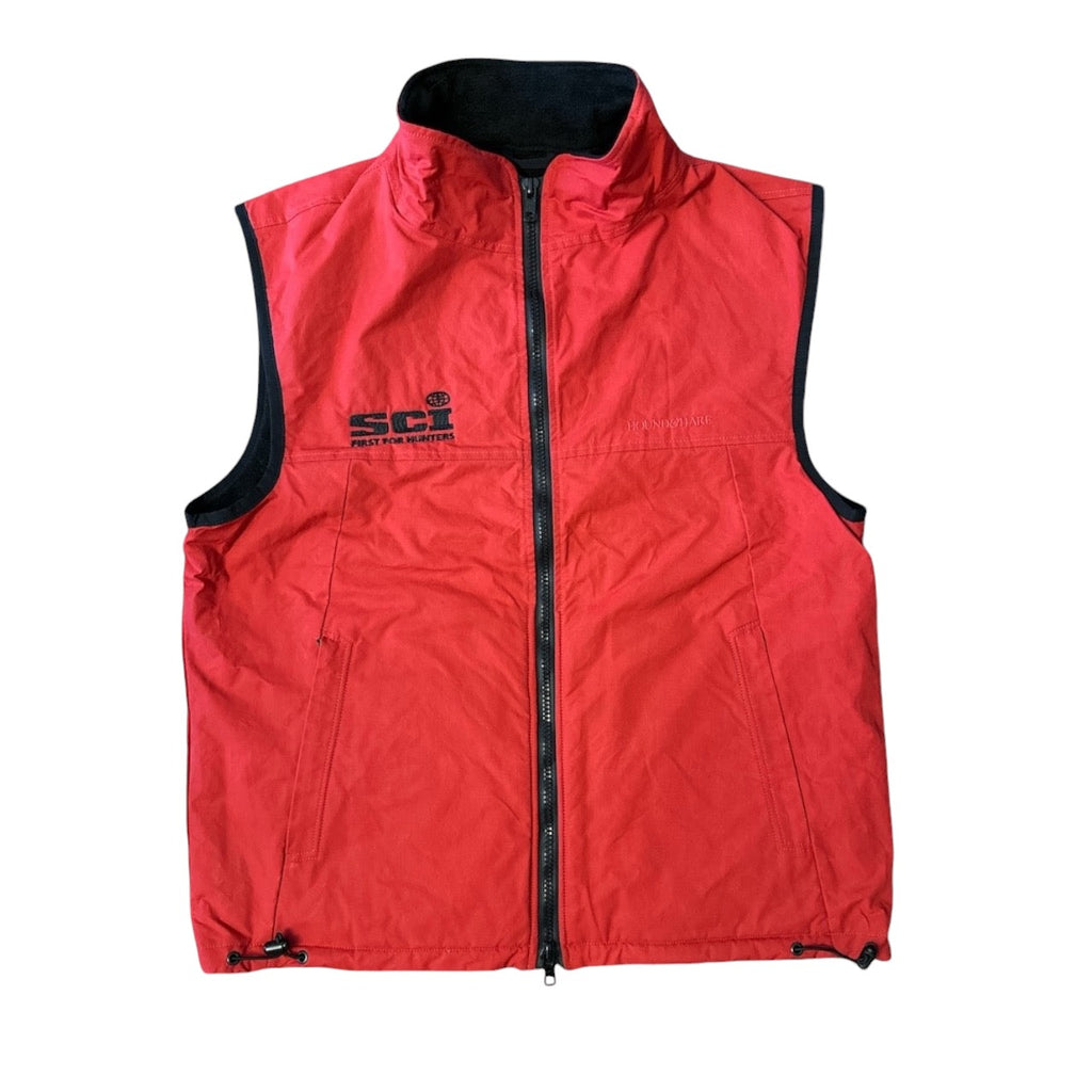 Hound & Hare Men's Douglas Wax Fleece Vest - Scarlet Red