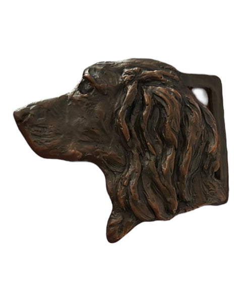 Liz Lewis x Hound & Hare English Cocker Fine Art Belt Buckle