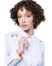 Embroidered Pheasant Luxury Cotton Shirt - White