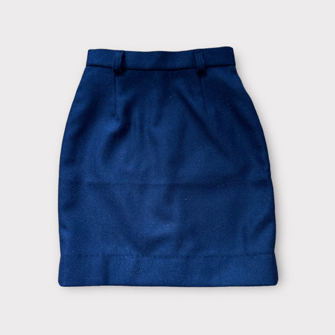 Hound & Hare Tweed Skirt - Navy - Hound & Hare