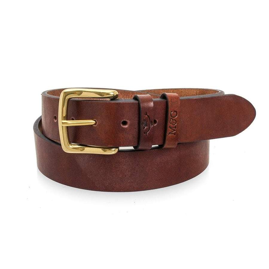 Oak Bark Leather Belt, Bakers Leather Belt