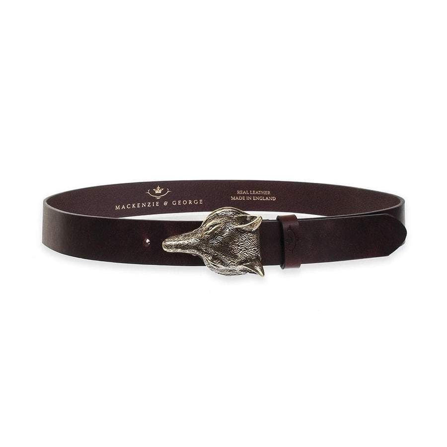 Made in England Suede Belt - Chocolate